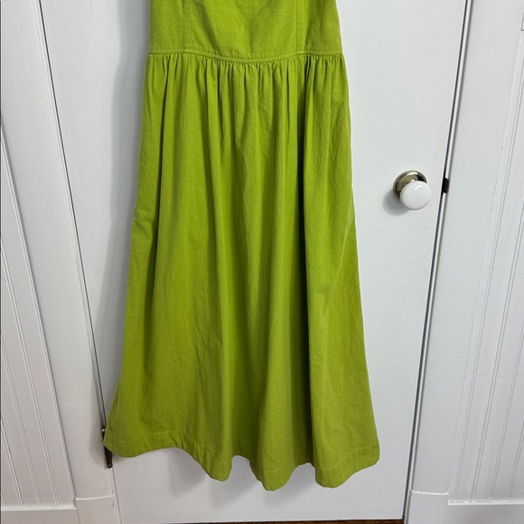 Free People Free Est Ruffle It Up Midi Dress Green - Picture 5 of 13